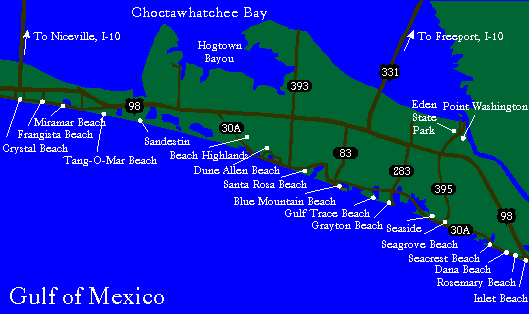 map 2 of Floridas Emerald Coast